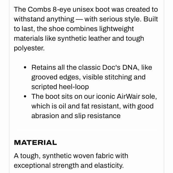 NEW Dr. Martens' COMBS POLY CASUAL BOOTS - Picture 13 of 13